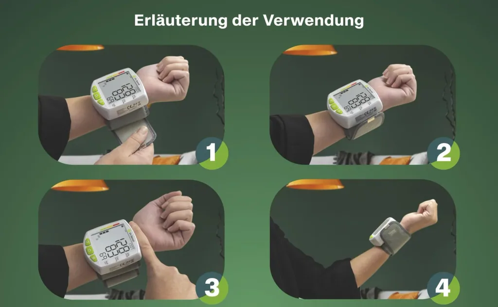 Wrist blood pressure monitor