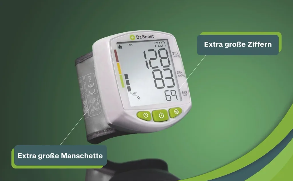 Wrist blood pressure monitor