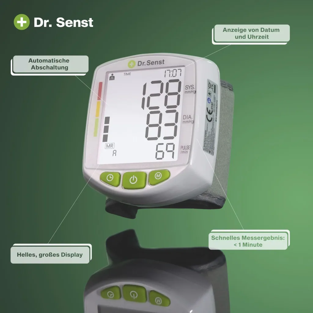 Wrist blood pressure monitor