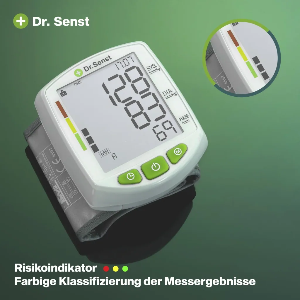 Wrist blood pressure monitor