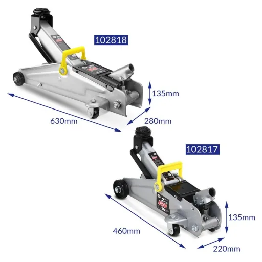 Hydraulic jack with 3 ton lifting capacity