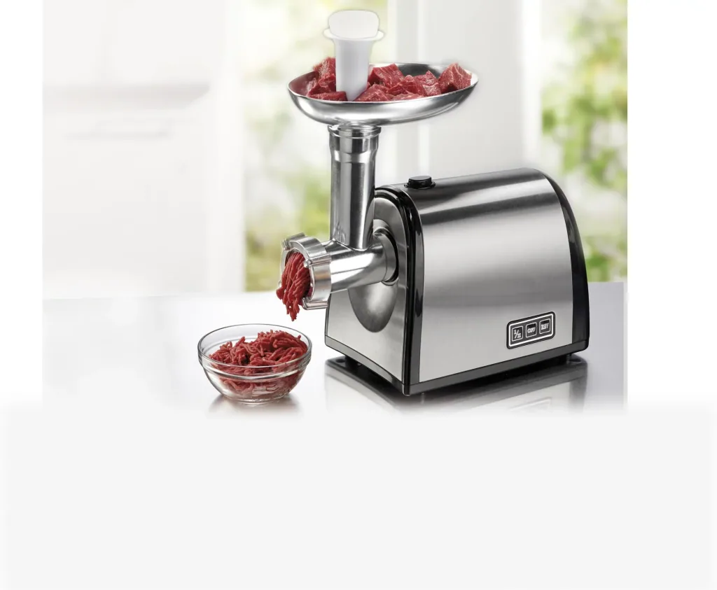 Stainless steel meat grinder with cookie attachment 1200 watts