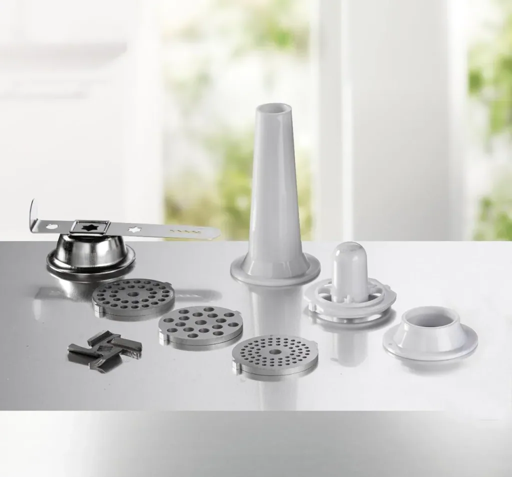 Stainless steel meat grinder with cookie attachment 1200 watts