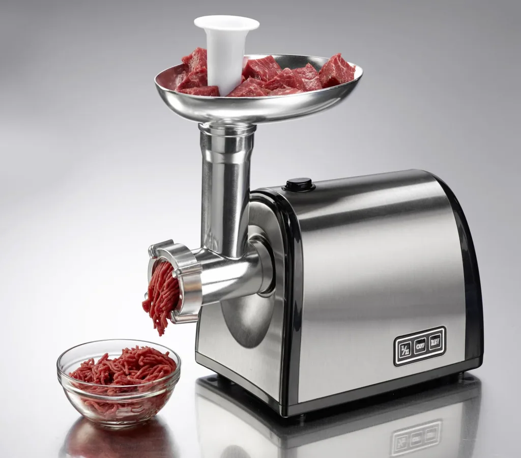 Stainless steel meat grinder with cookie attachment 1200 watts