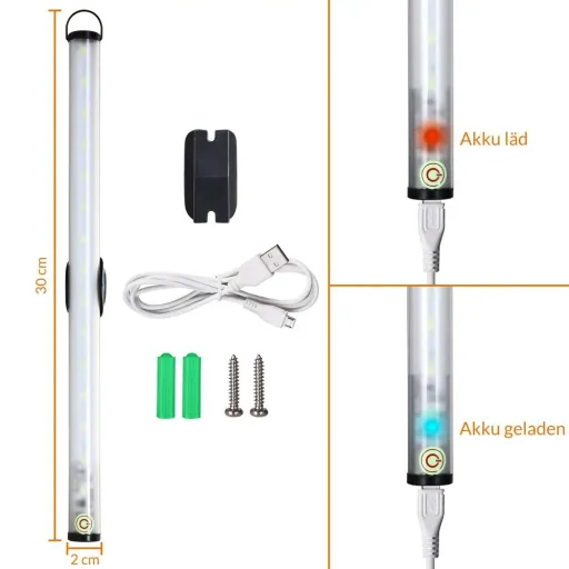 LED under-cabinet light 2x30 cm