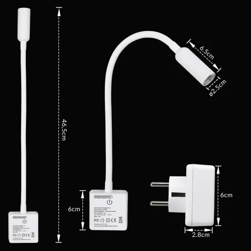 LED wall light Svetloba White