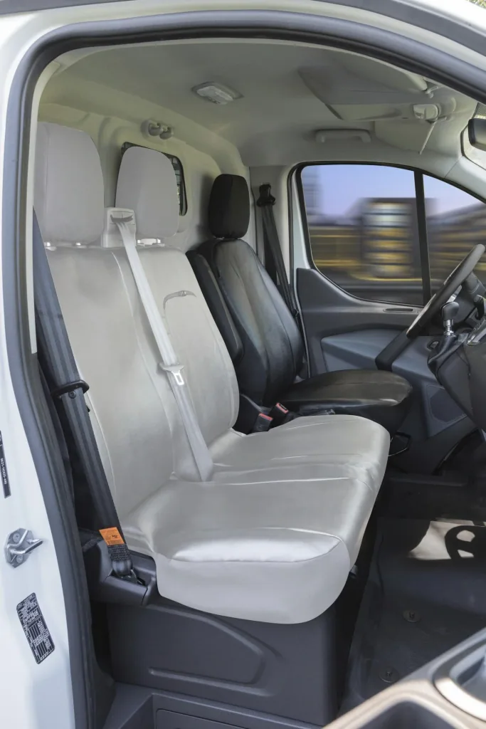 Fitted seat covers Ford Transit for single front seat made of artificial leather from 05/2014 - today