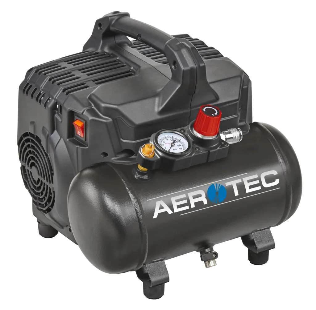Piston compressor SUPERSIL 6 Oil-free - 230 Volt - portable