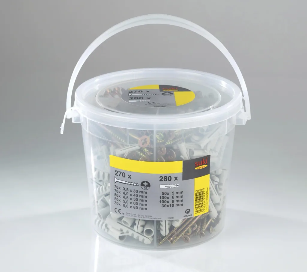 Screw and dowel assortment 550 pieces