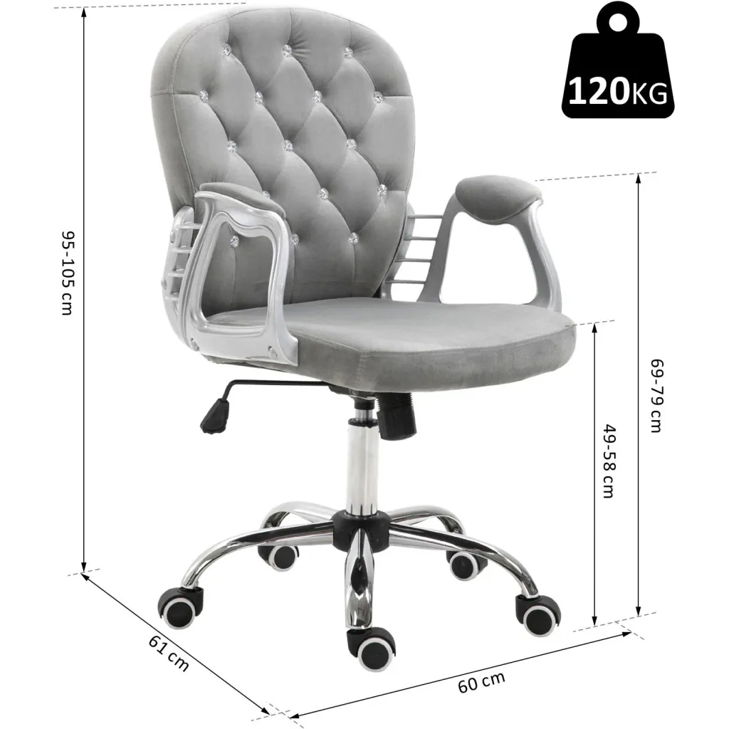 Luxury office chair, grey