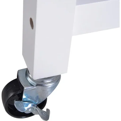 Serving trolley kitchen trolley rolling trolley with drawer easy-care white