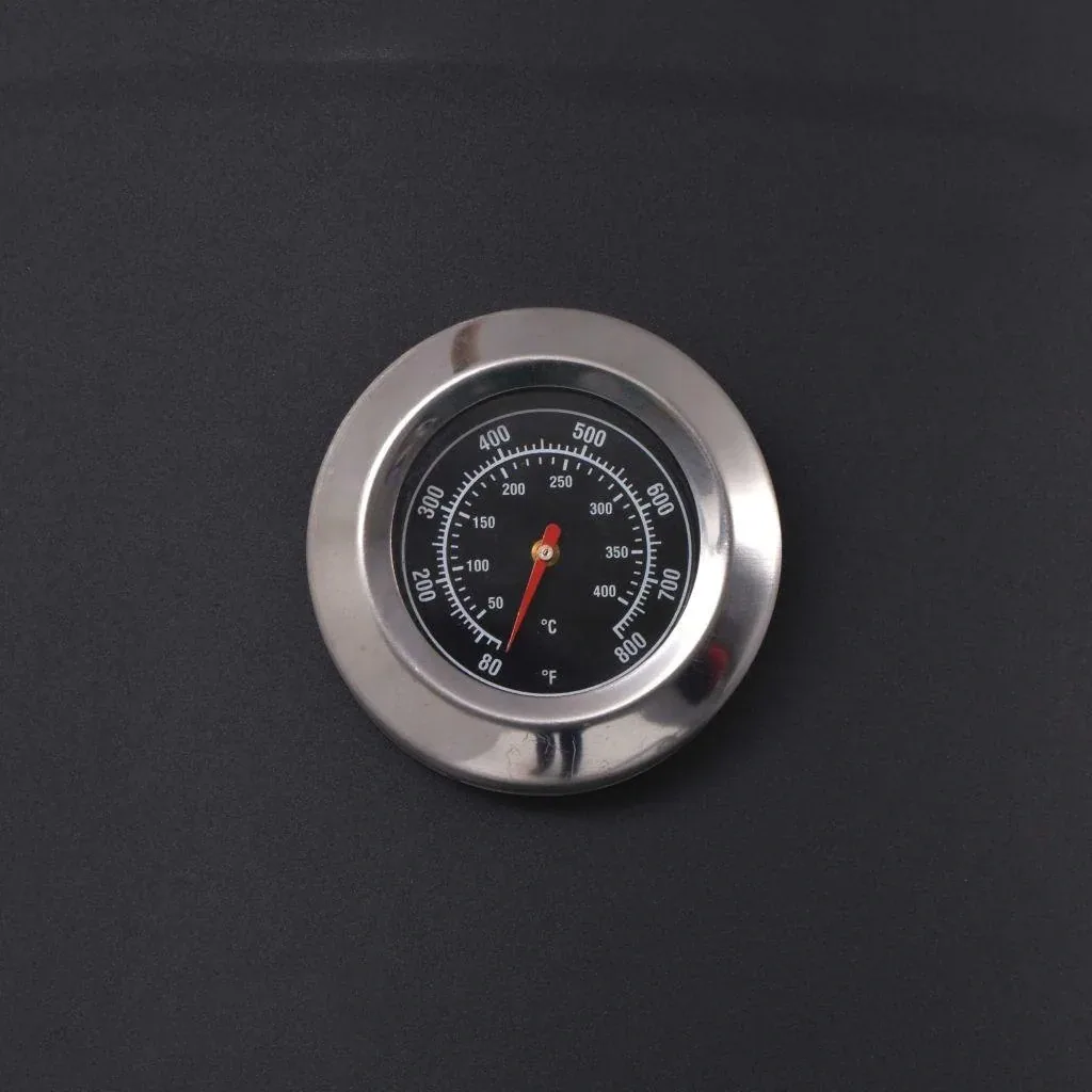 Charcoal grill with lower shelf XXXL black