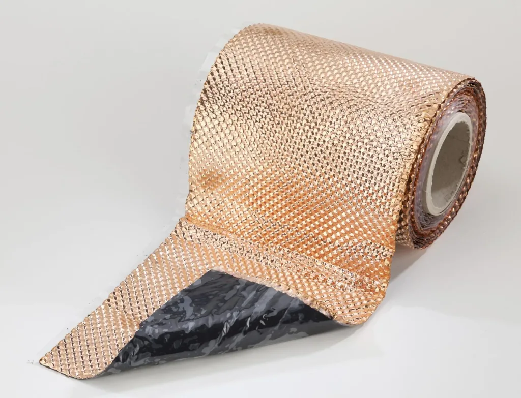 Roof cleaning tape, 5 meter roll, textured copper tape.