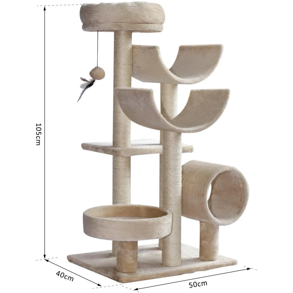 Cat climbing tree