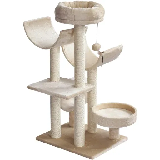 Cat climbing tree