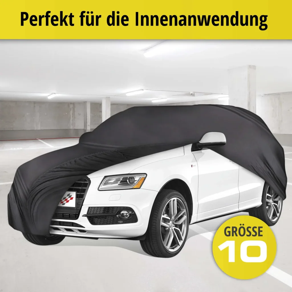 Car cover indoor soft - size 10 - 531x590x155cm - PES - elastane