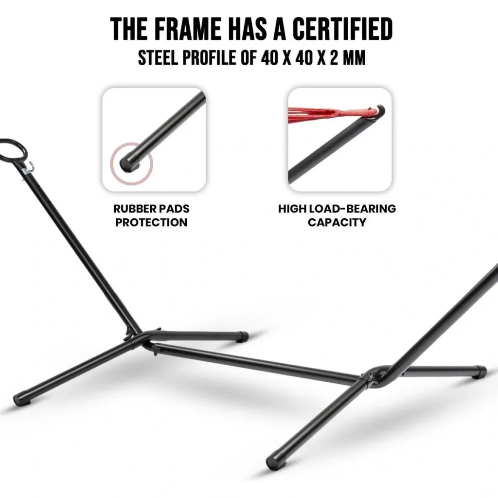 Pro Garden Standard for Hammock - Metal - Black