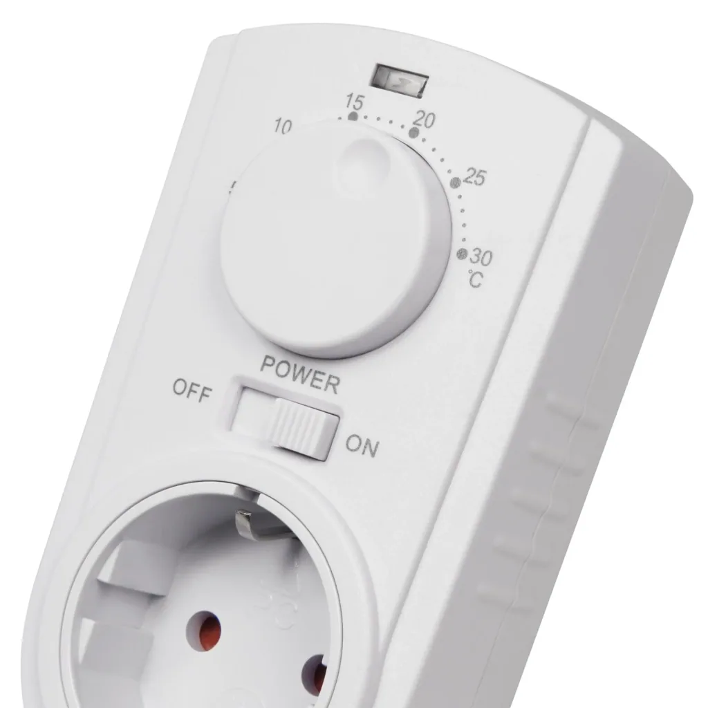 Socket thermostat 5-30°C, 3500W