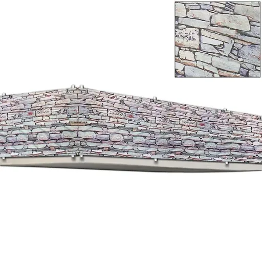 Privacy screen for balcony/garden fence stone look 5m
