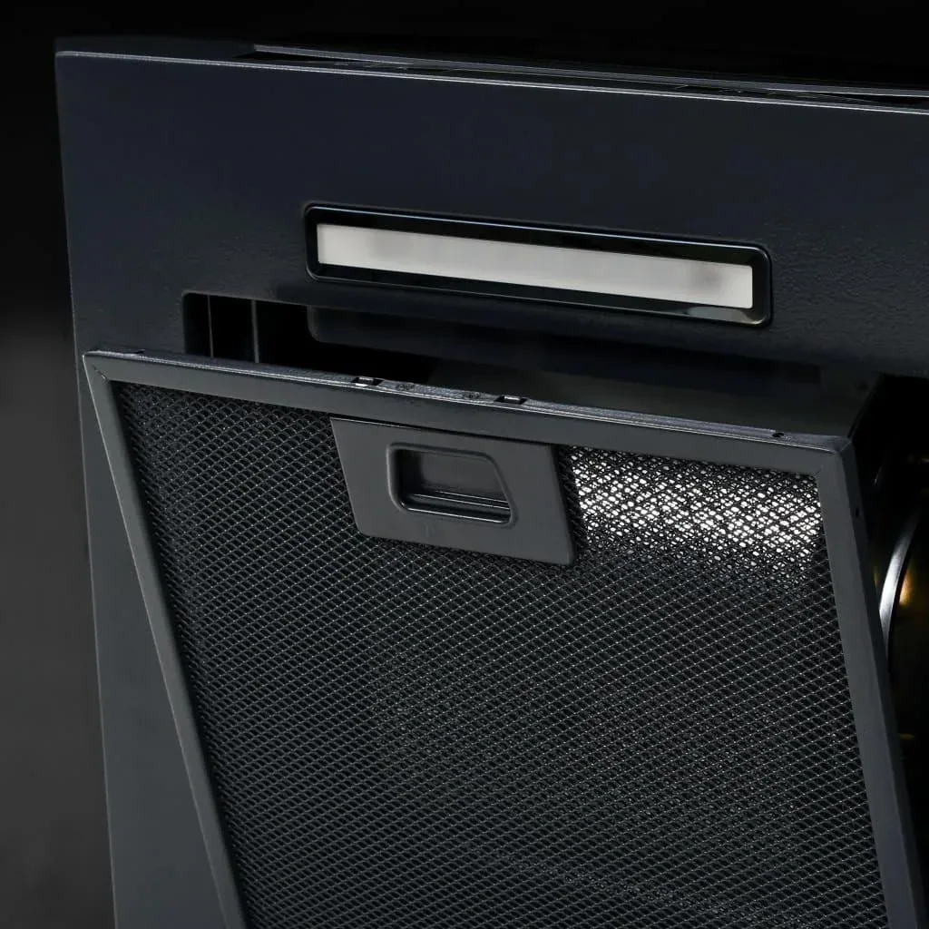 Wall hood 756 m³/h 60 cm stainless steel black