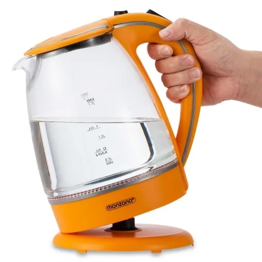 Kettle orange glass 1.7L