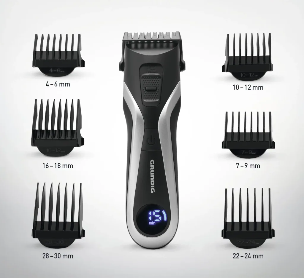 Hair and beard trimmer “MC8840”, battery-operated, black silver