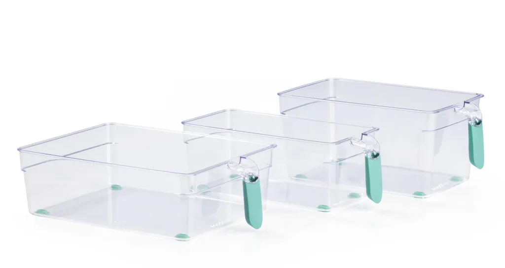 Refrigerator compartments, mint, 3-piece