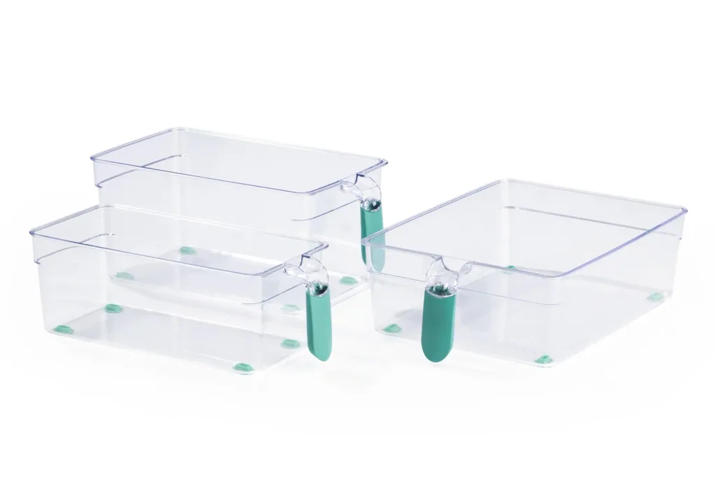 Refrigerator compartments, mint, 3-piece