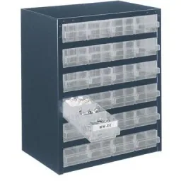 Raaco drawer cabinet with 24 drawers Type 250-1CL