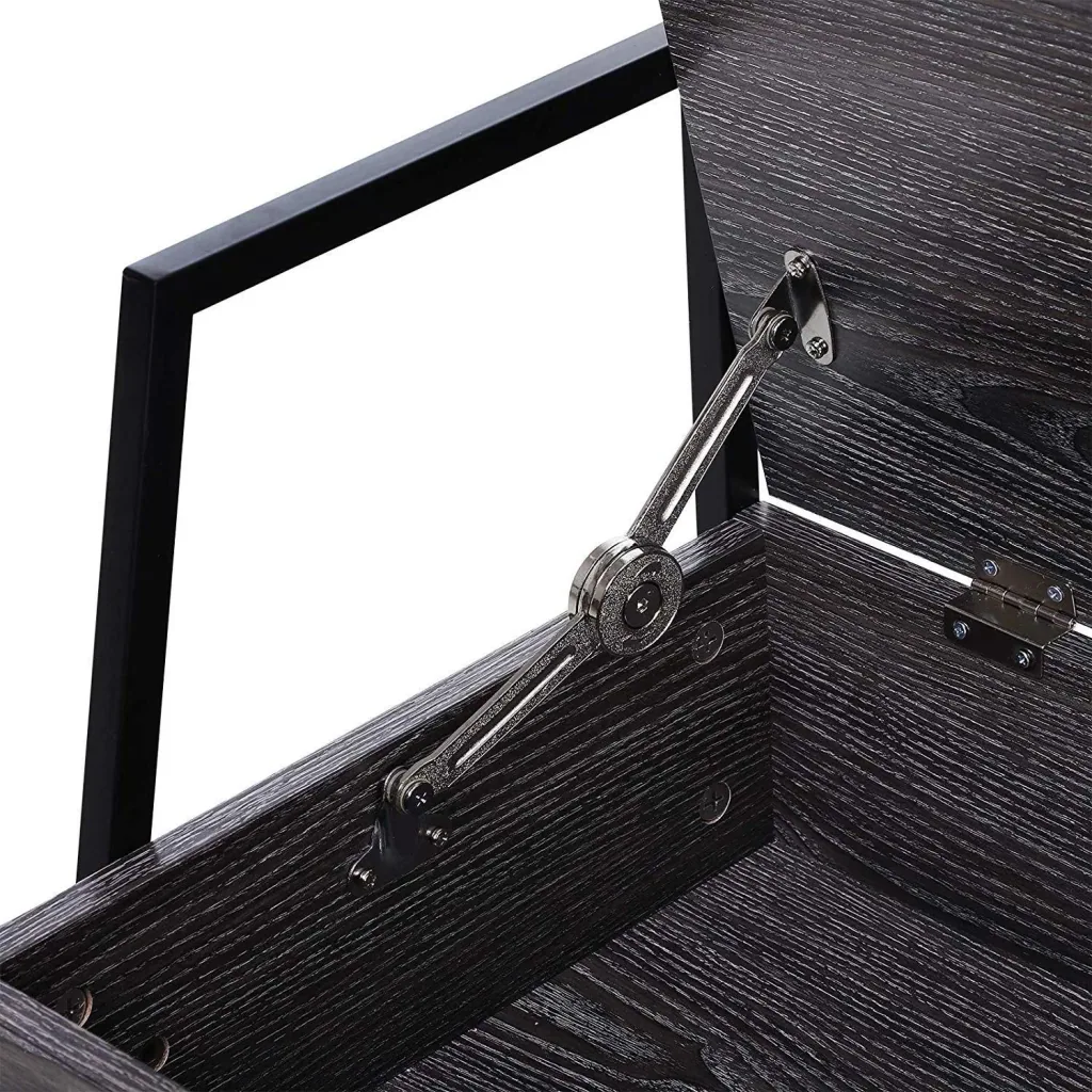 Shoe rack with 2 storage compartments