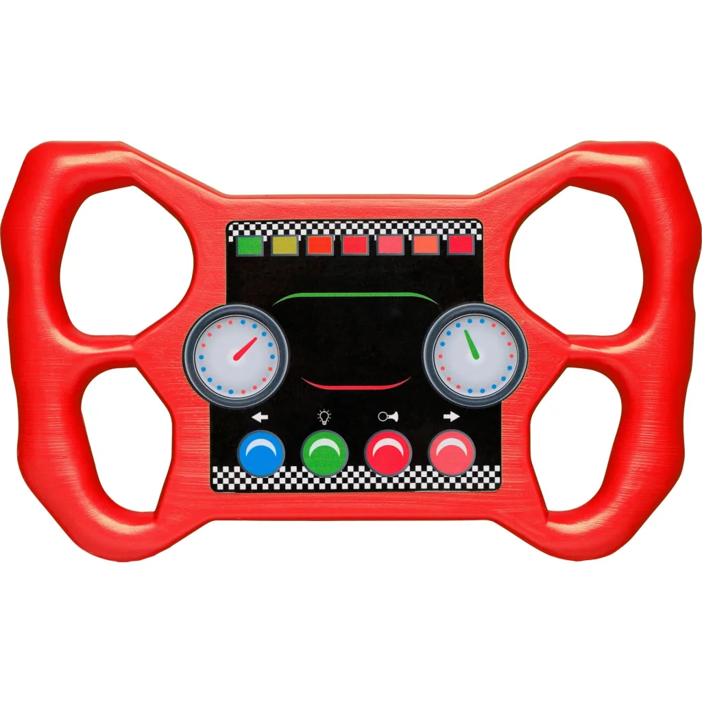 Racing steering wheel red 300x180x26.6mm