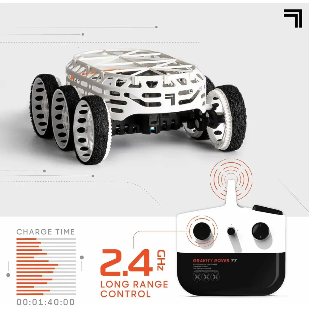Sharper Image RC Gravity Rover - Drives over floors, walls and ceilings