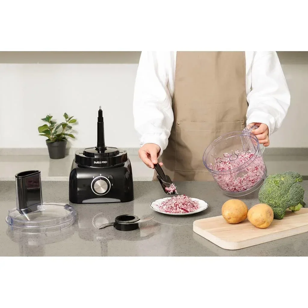 Food processor - 600W - 1.2L - Black