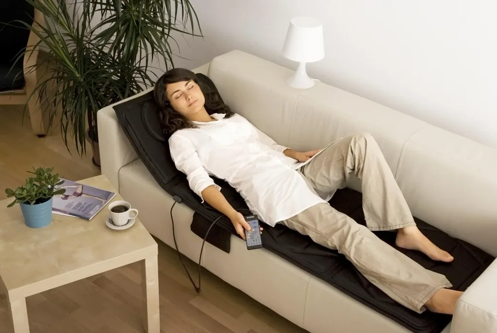 2-in-1 massage and heat mat "De Luxe"