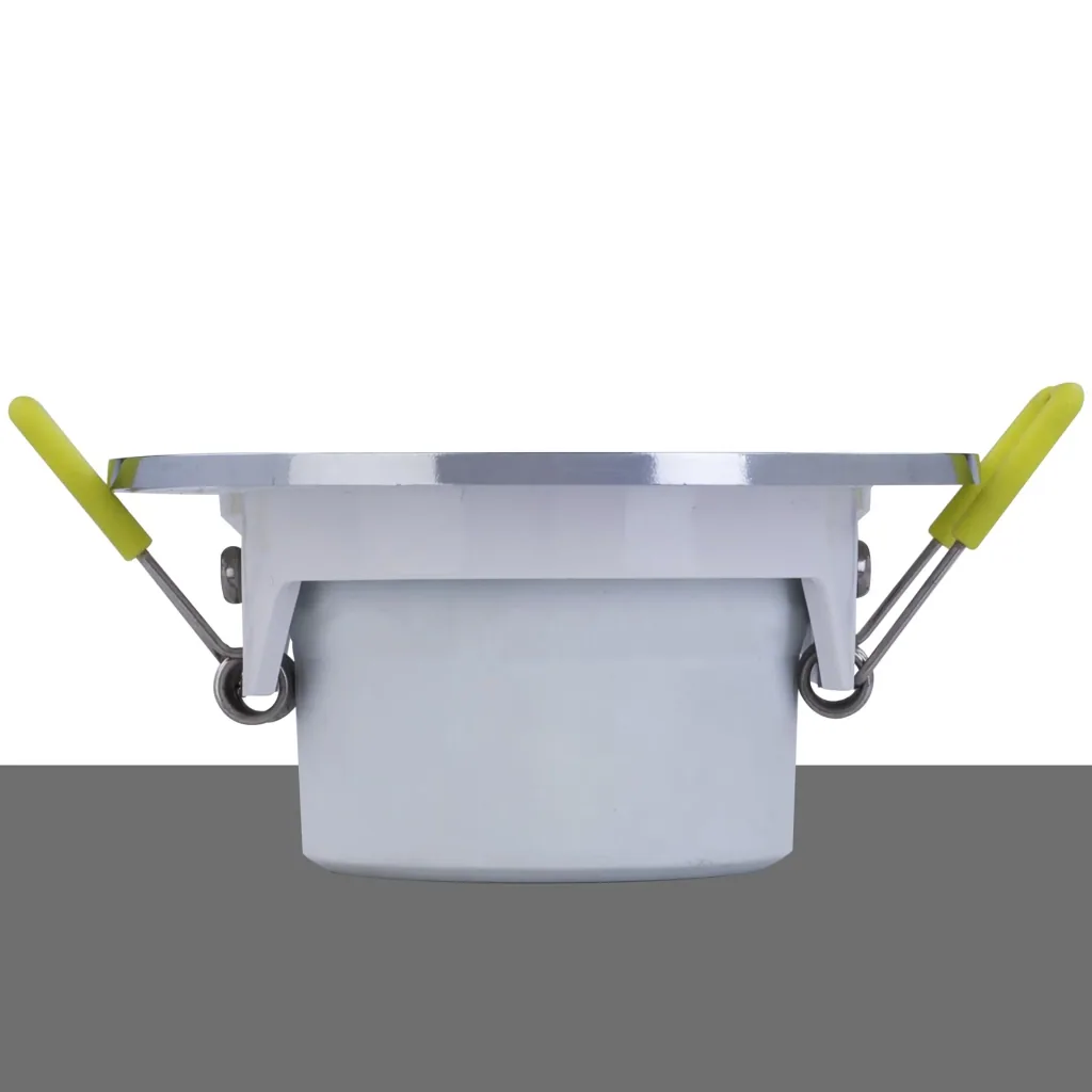 Swiveling recessed spotlight