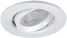 Swiveling recessed spotlight
