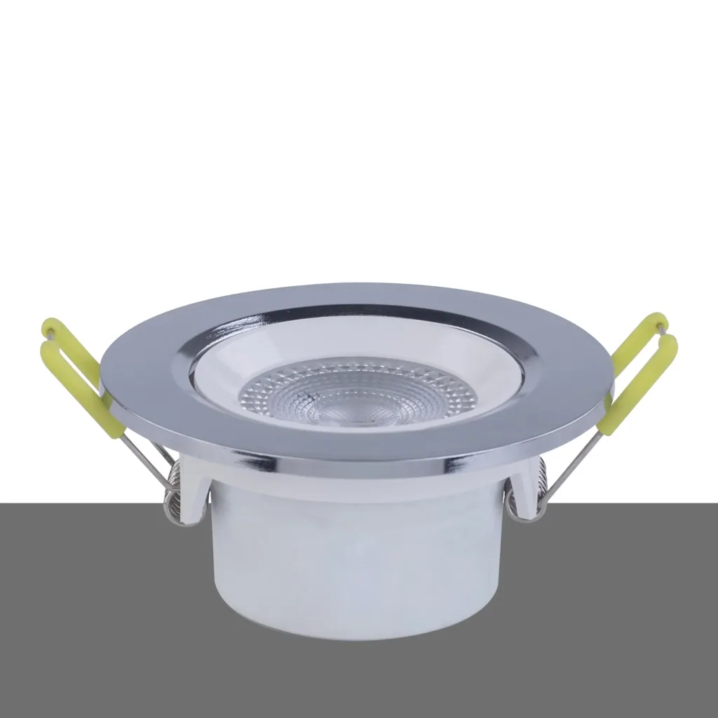 Swiveling recessed spotlight