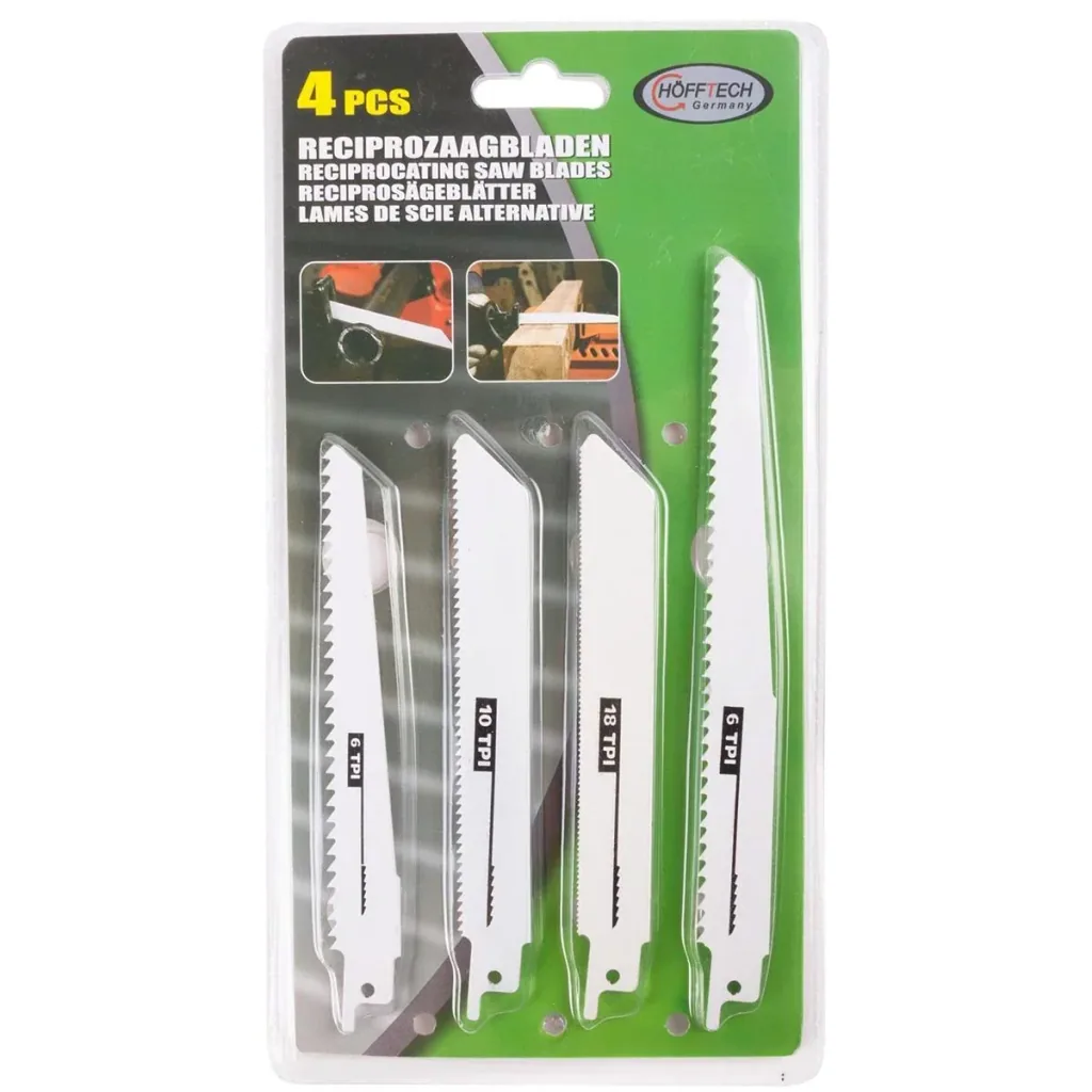 NL Accu Sabre Saw / Pruning Saw - 152 mm saw blade WITH corresponding saw blades 4 pieces