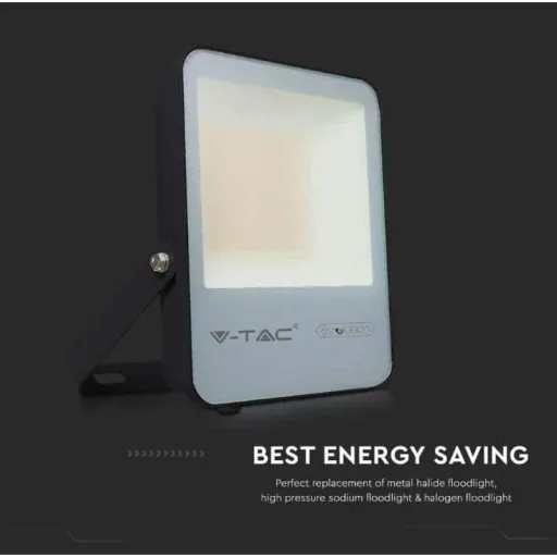 VT-100185 LED Floodlight - 100 W - 13700 Lm - 6400K - Black - Extra Efficient