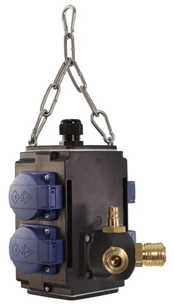Energy cube I+ 4 sockets 230V, with compressed air connection