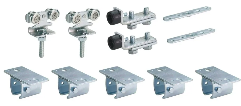Sliding gate fitting type 30 for 1.50 m sliding gate for ceiling mounting