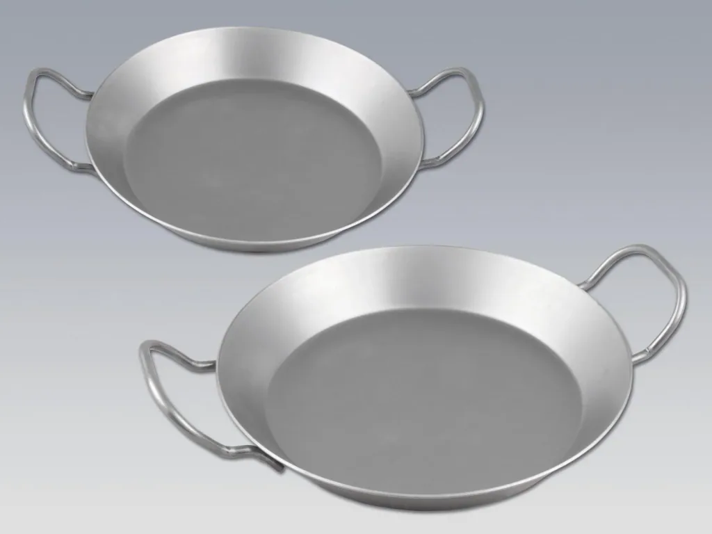 Iron pan set, 2-piece, 24cm and 28cm