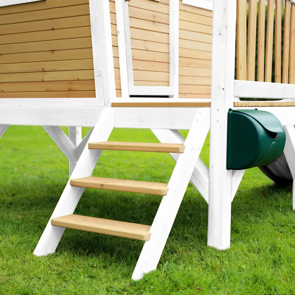 Robin Playhouse Brown/White - White Slide