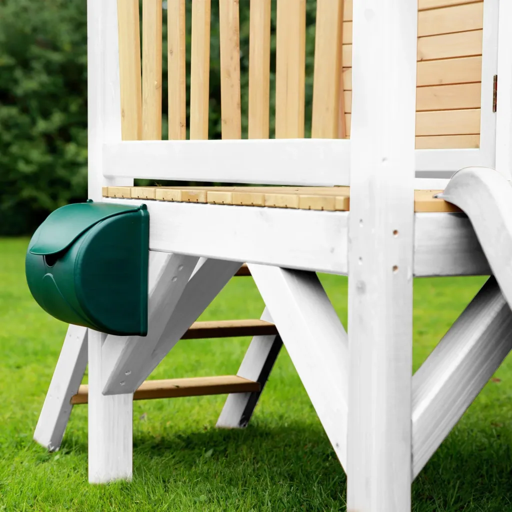 Robin Playhouse Brown/White - White Slide