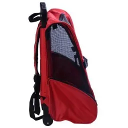 2-in-1 dog trolley transport bag carrying bag animals backpack trolley red