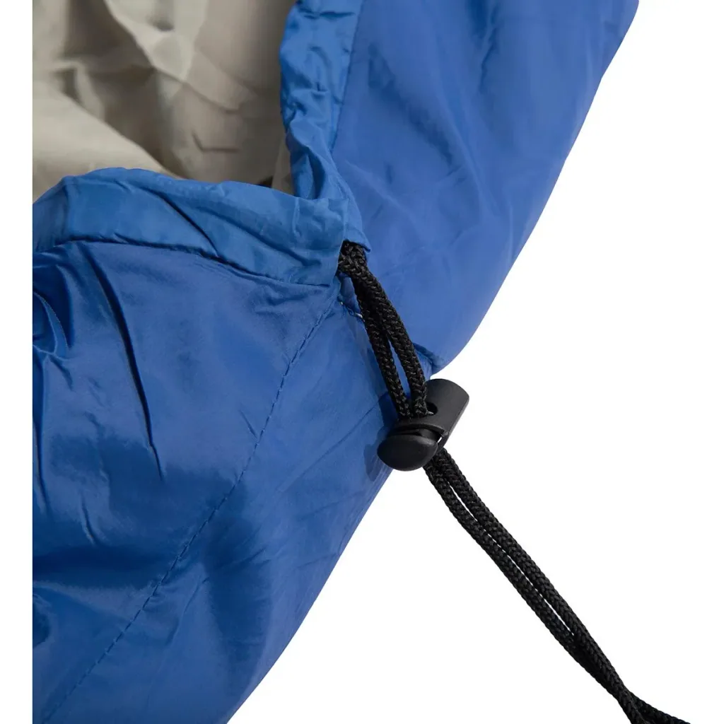 Sleeping bag with carrying bag blue/grey