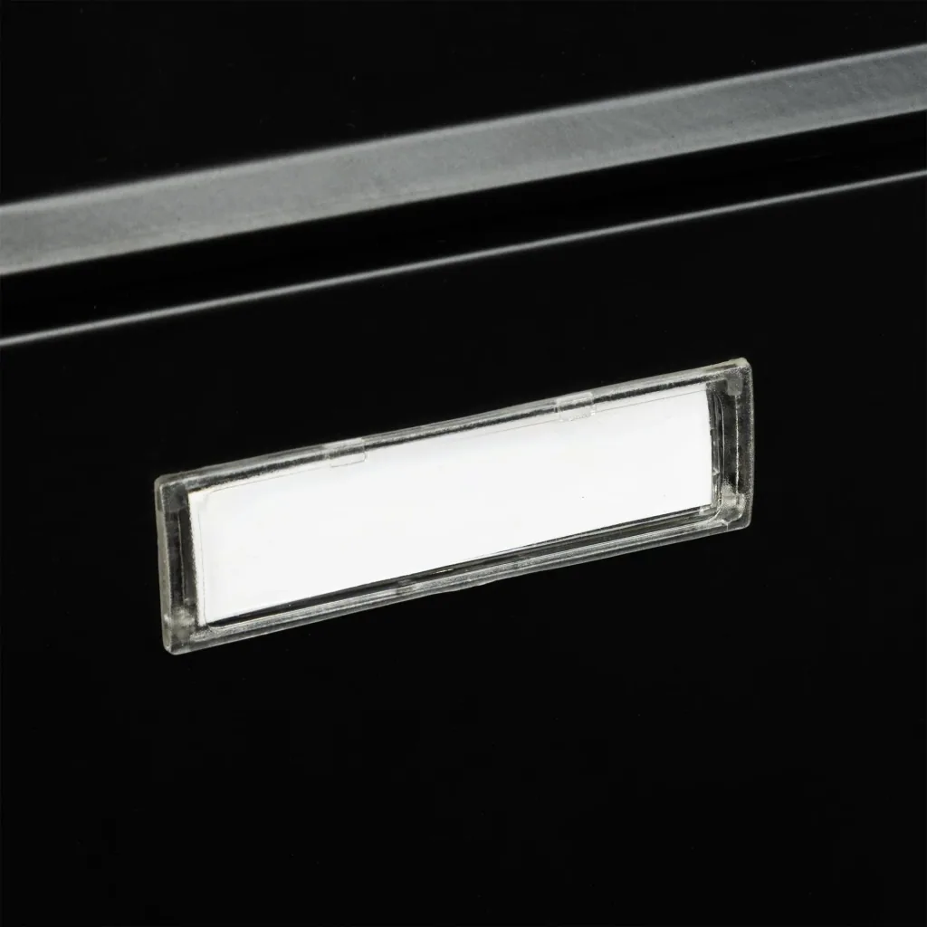 Metal mailbox, black