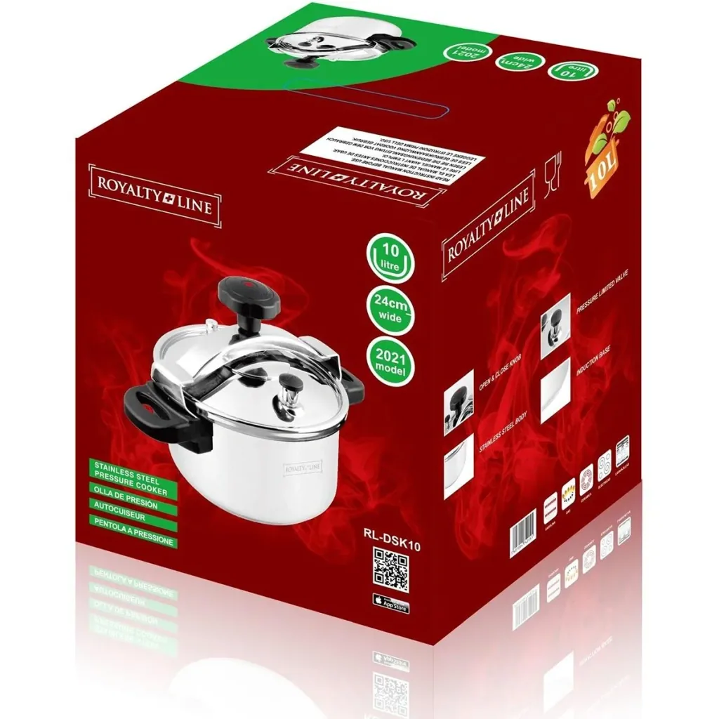 Pressure cooker - 10L - stainless steel