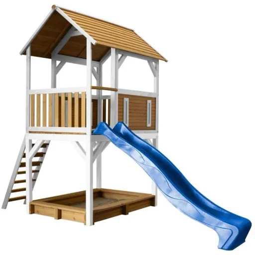 Pumba Play Tower Brown/White - Blue Slide
