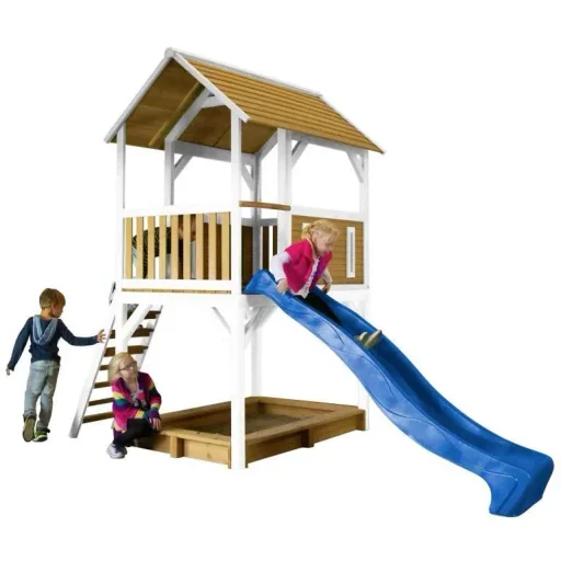 Pumba Play Tower Brown/White - Blue Slide